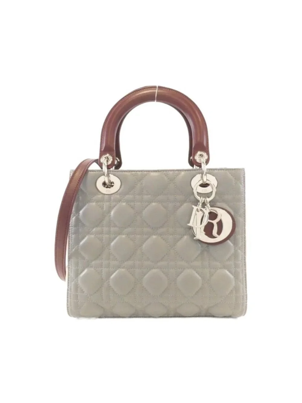 Dior Lady Bag Handbag Gray - Picture 1 of 6